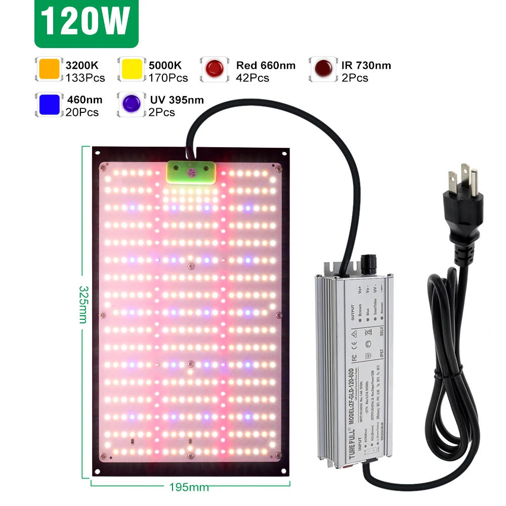 Led Grow Light 120W 240W Full Spectrum Dimmable Phytolamp LM301H Chips for plants in grow tent greenhouse grow box led grow light grow light