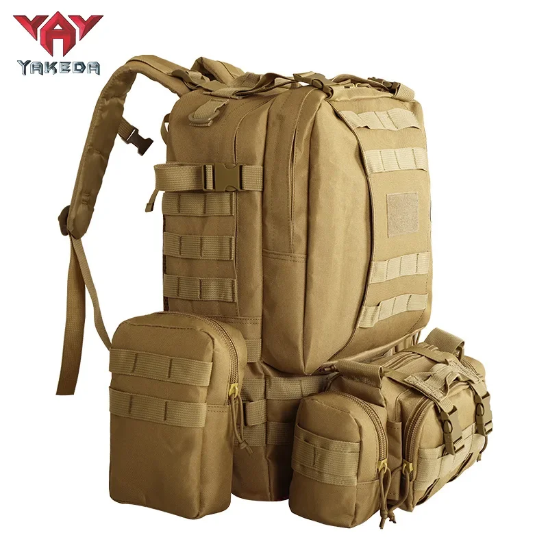 

YAKEDA MOLLE FUNCTIONAL TACTICAL BAGS outdoor hiking sports duffel bag outdoor training tactical backpack for men and women