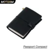 Moterm Compact Series Passport Size Traveler Notebook Full Grain Vegetable Tanned Leather Organizer Diary Sketchbook Planner 1