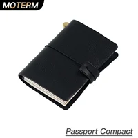 Moterm Compact Series Passport Size Traveler Notebook Full Grain Vegetable Tanned Leather Organizer Diary Sketchbook Planner 1