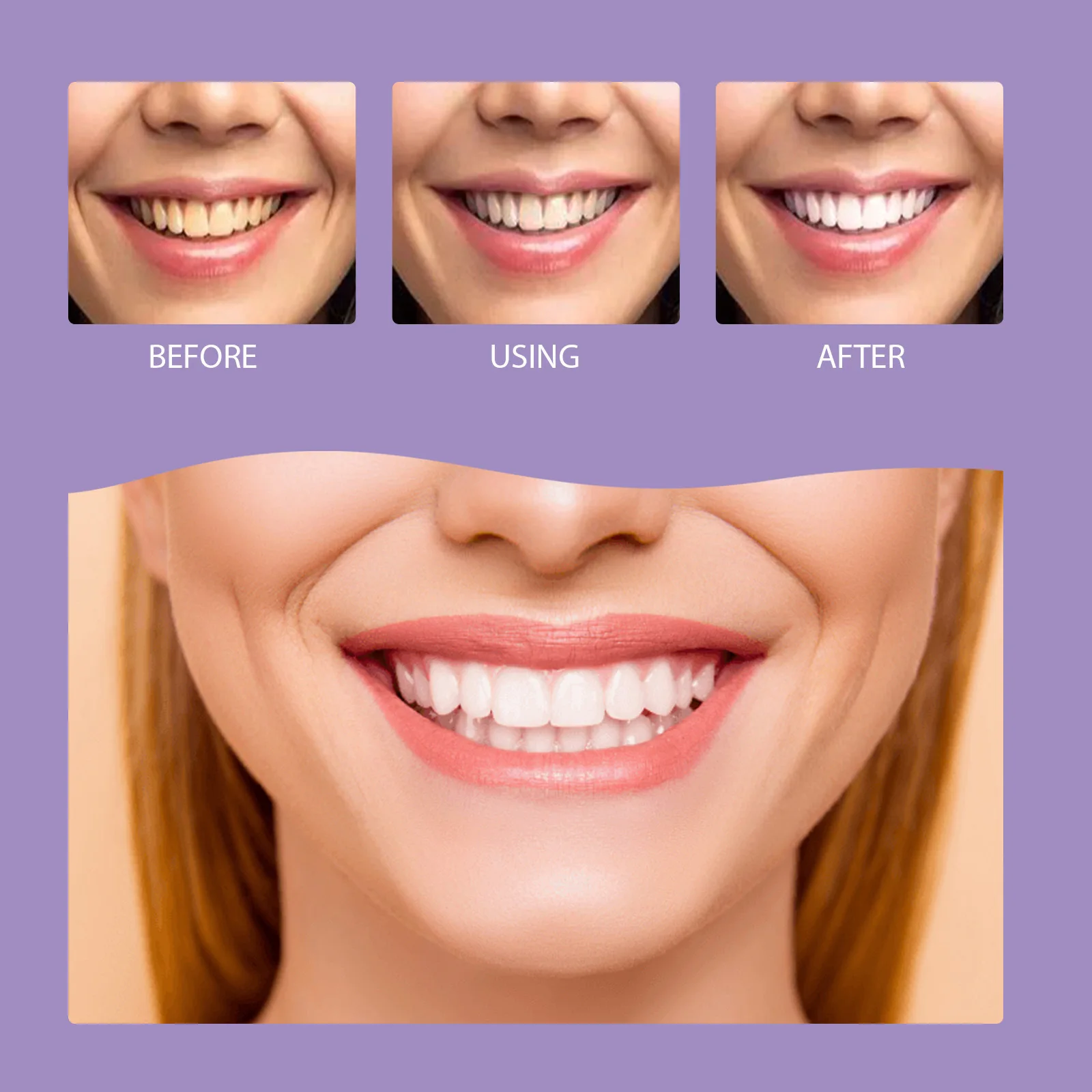 EELHOE Purple Corrector Toothpaste Bleach Teeth Whitening Remove Stains Teeth Cleansing Refreshing Oral Gingival Care Toothpaste
