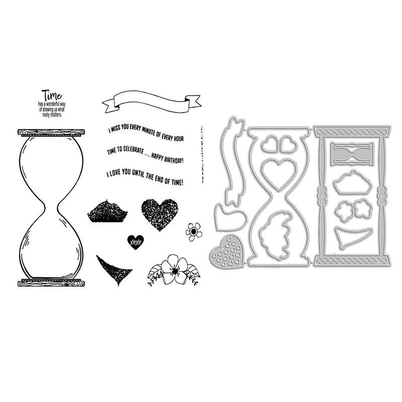 

Time Sandglass 2023-2024 Annual Catalog Cutting Dies Clear Stamp Scrapbooking Paper Making Frame Card Craft