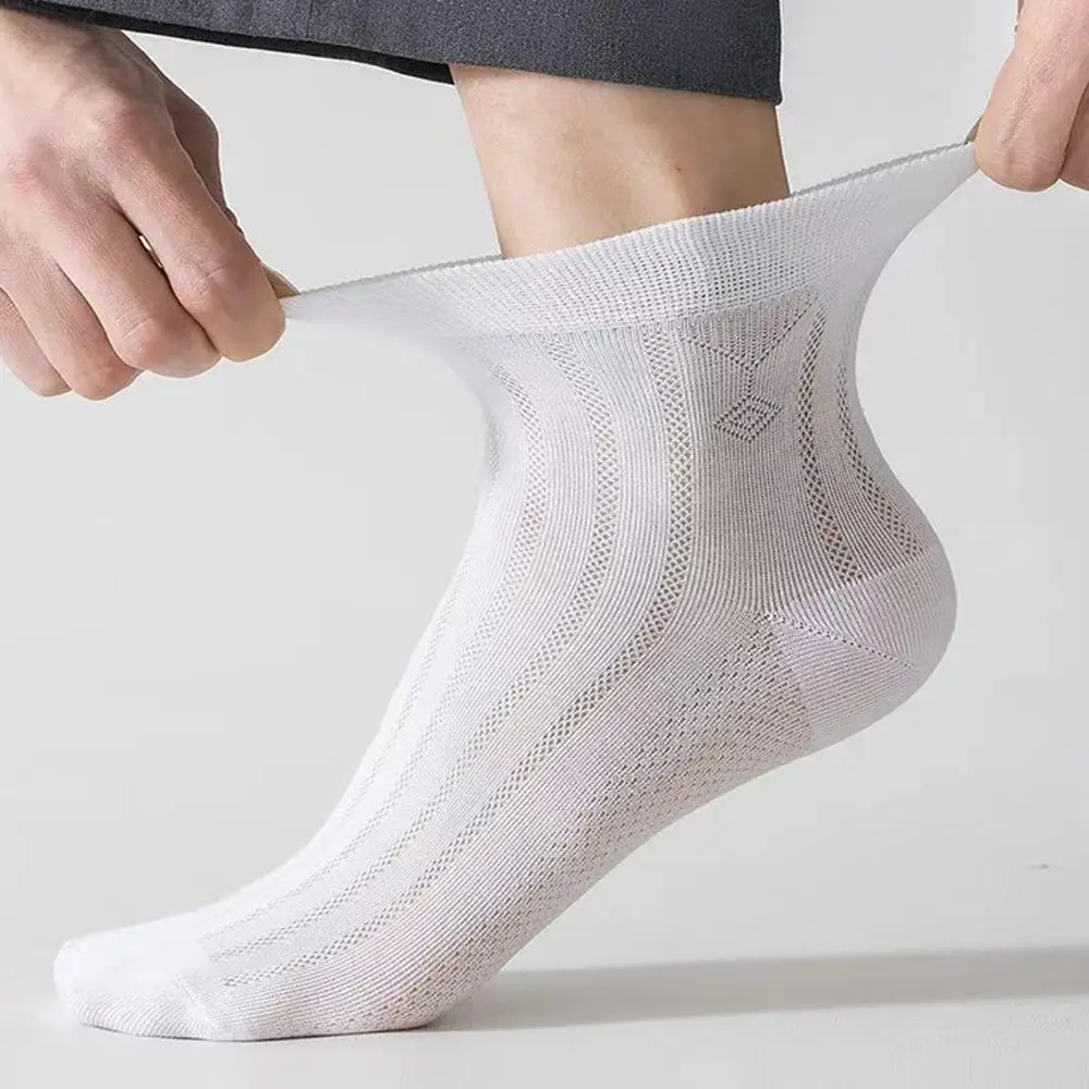 

Mint Cooling Socks Men Breathable Mesh Ankle Socks Thin Summer Sweat Absorbent Antibacterial Sports Cotton Sock Business