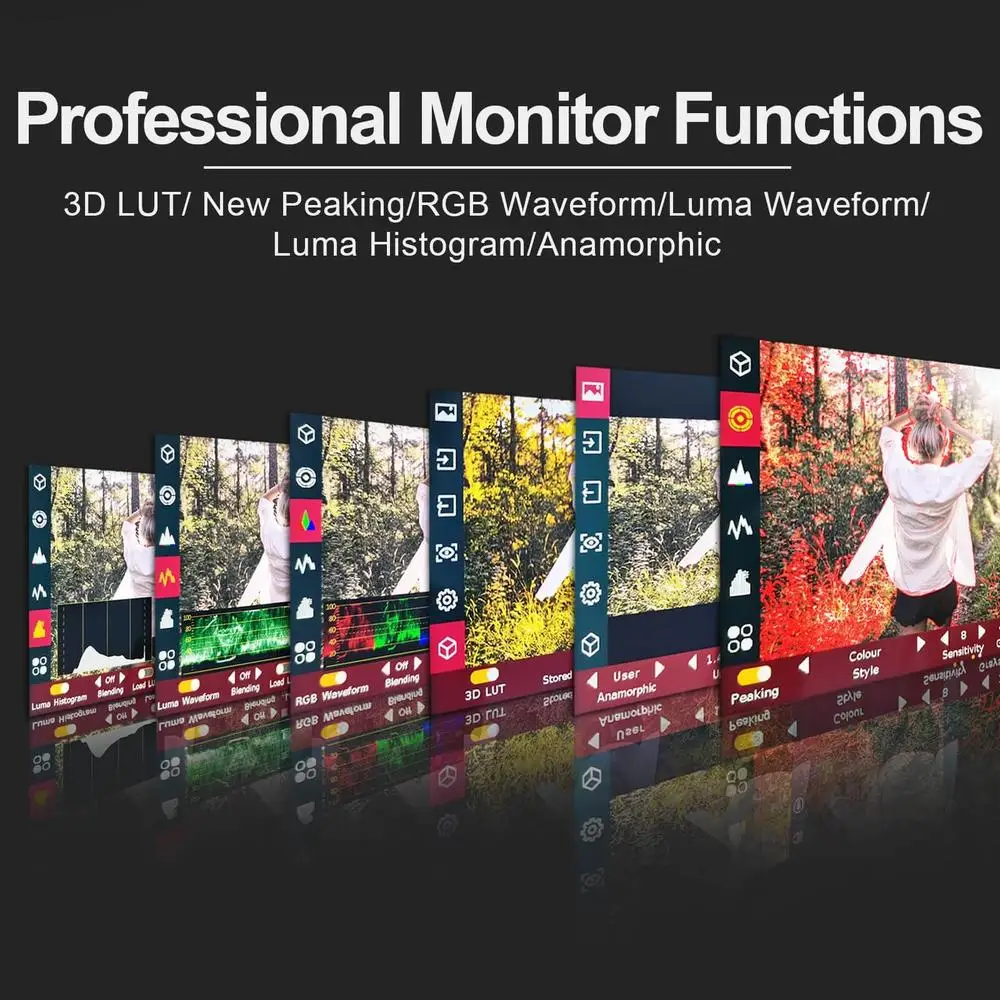 PT6 5.2 Inch Touchscreen Camera Field Monitor 3D LUT 600nit 1080P Display Live S