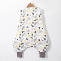 Sleeping Bag For Children 2-6T Baby Sleepwear Summer 28-32℃ Cool 100% Cotton Vest Sleepsack Kids Boys Girls Jumpsuits New 2