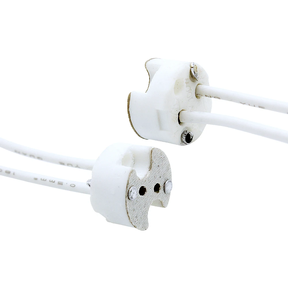 G4 MR16 Lamp Holder MR11 G5.3 G6.35 White Ceramic Bulb Base Home Lighting Accessories Connector 12V-250V Led Light 10Pcs/lot lamp holder,lamp bulb holder,lamp base,led lamp base