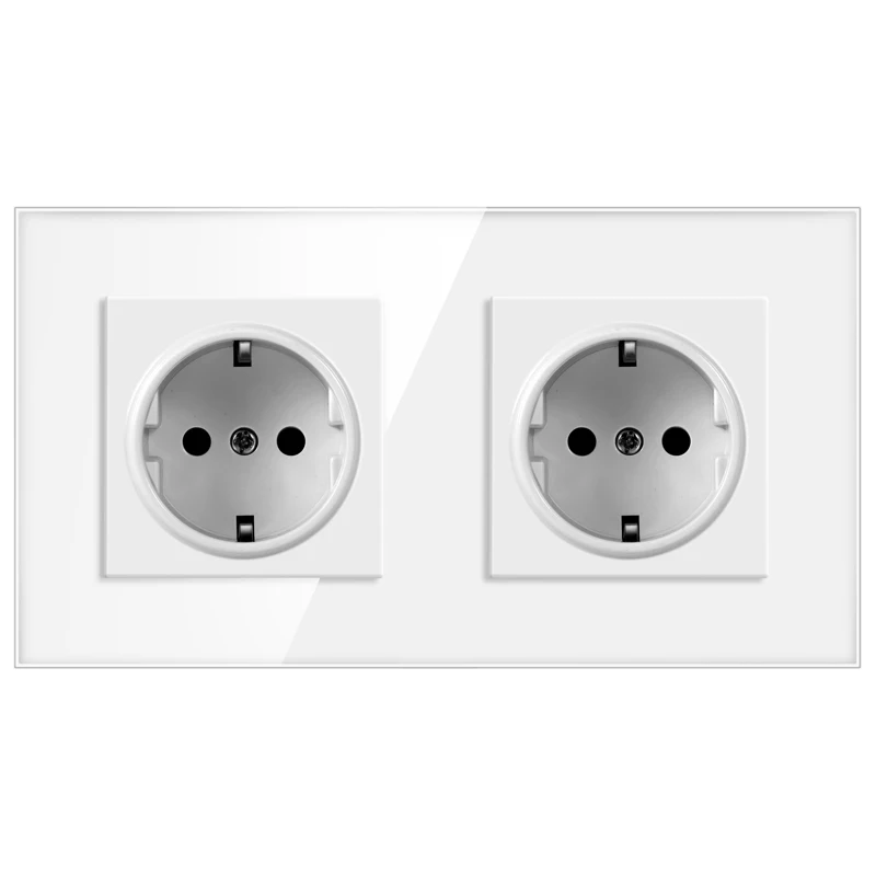 Double Socket White