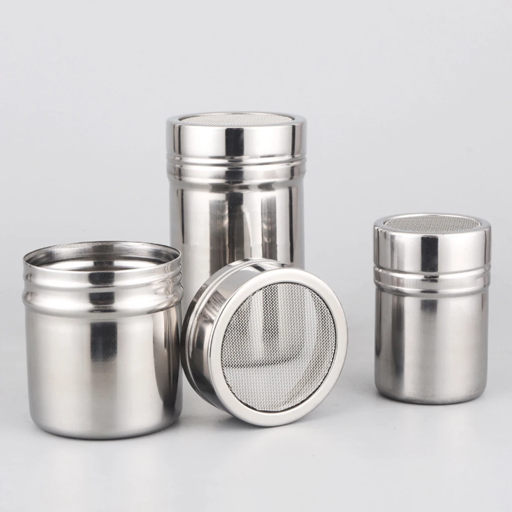 Dredgers Cooking Supplies Chocolate Powder Sprinkler Coffee Flour Dredgers Kitchenware Icing Salt Shaker 6.5x11.5cm