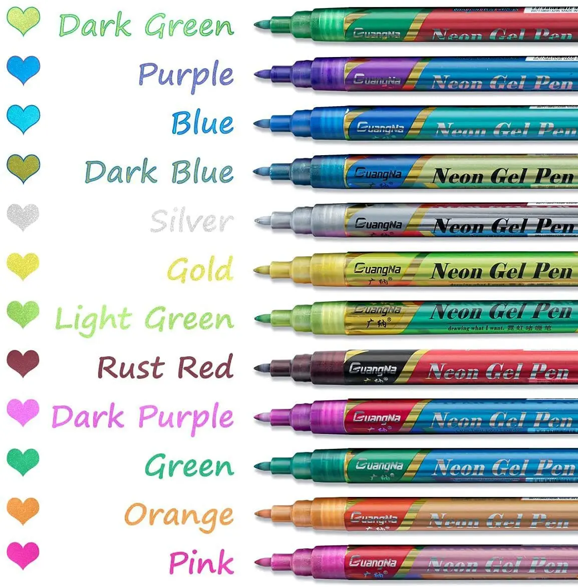 12 Colors Glitter Highlighter Pen Markers Kid Graffiti Painting Pen Handwriting Drawing Fluorescent Pen Office School Stationery 6