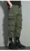 Thin Streetwear Casual Pants Men Ribbons Harem Jogging Pants Male Slim Fit Spring Cargo Pants Multi-Pockets Women Trouser J9 4