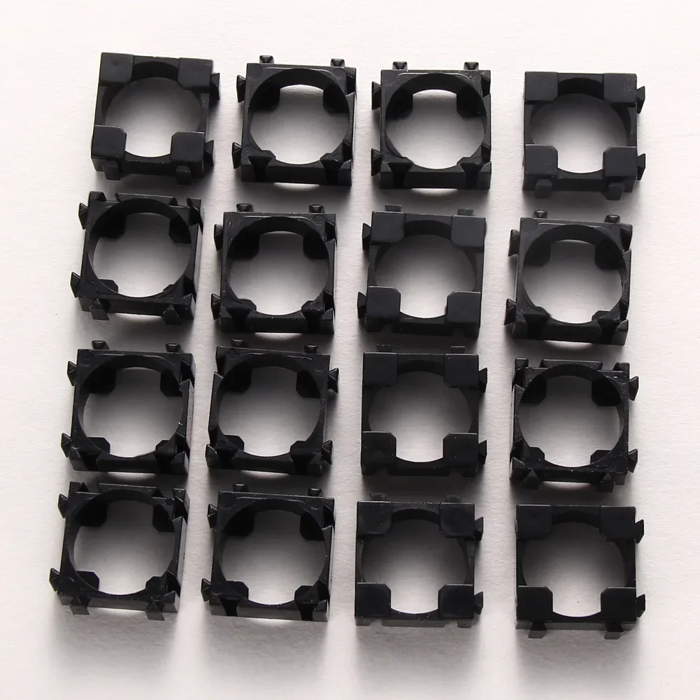 100PCS Cell Holder 18650 Lithium Battery Holder Cylindrical Anti Vibration Plastic Battery Pack Bracket Li-ion Battery Spacer