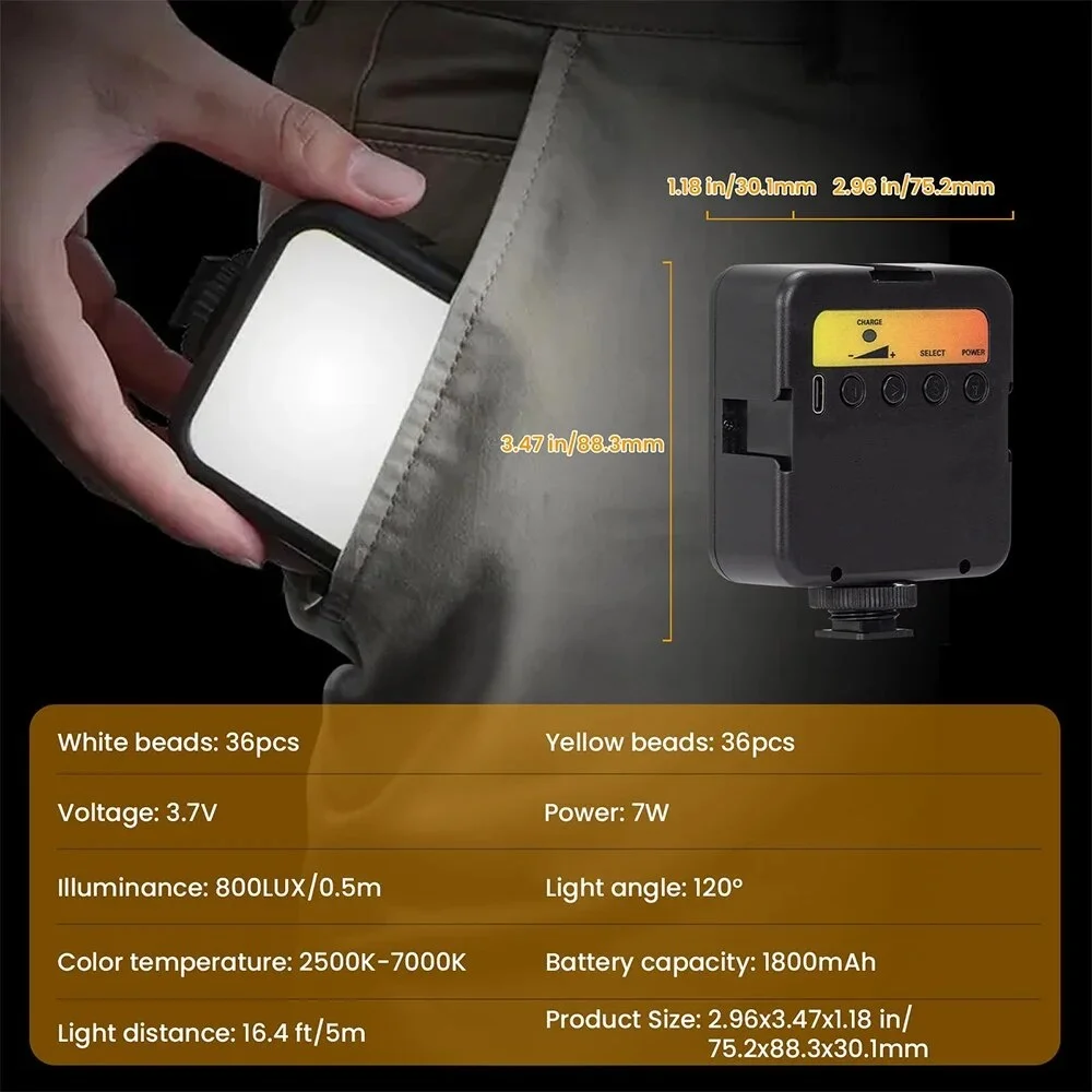 Photo Studio Light LED for Tiktok Youbute Game Live Video Fill Lighting Portable Camera Recording
