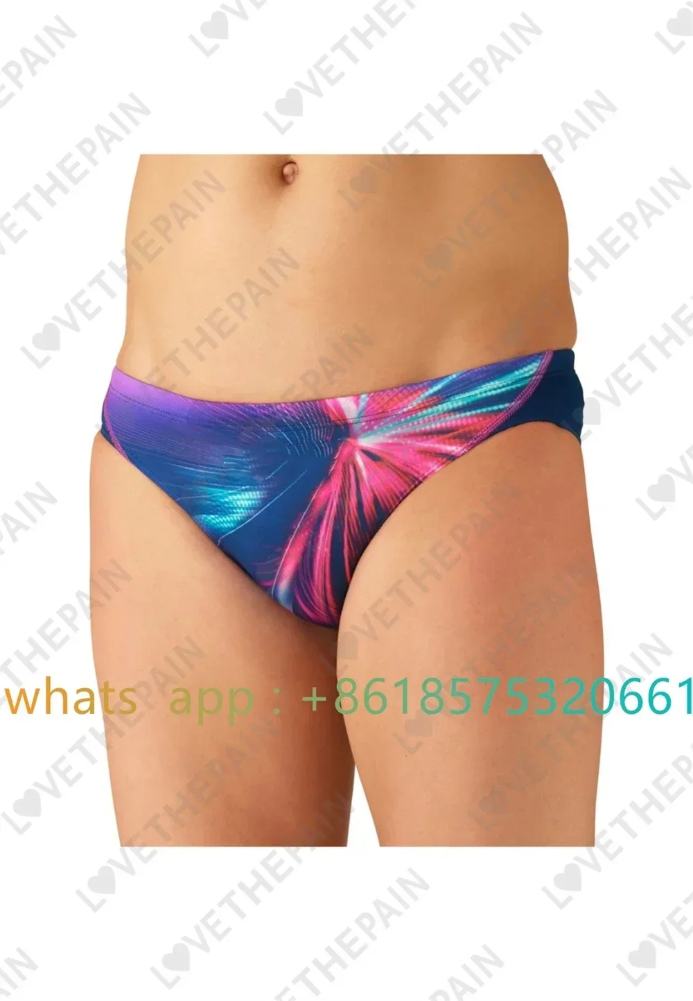 Men's Triangular Jammers Summer Trunks Professional Swim Surf Shorts Beach Trunks UV Surfing Swimming Gym Tights Swimsuit