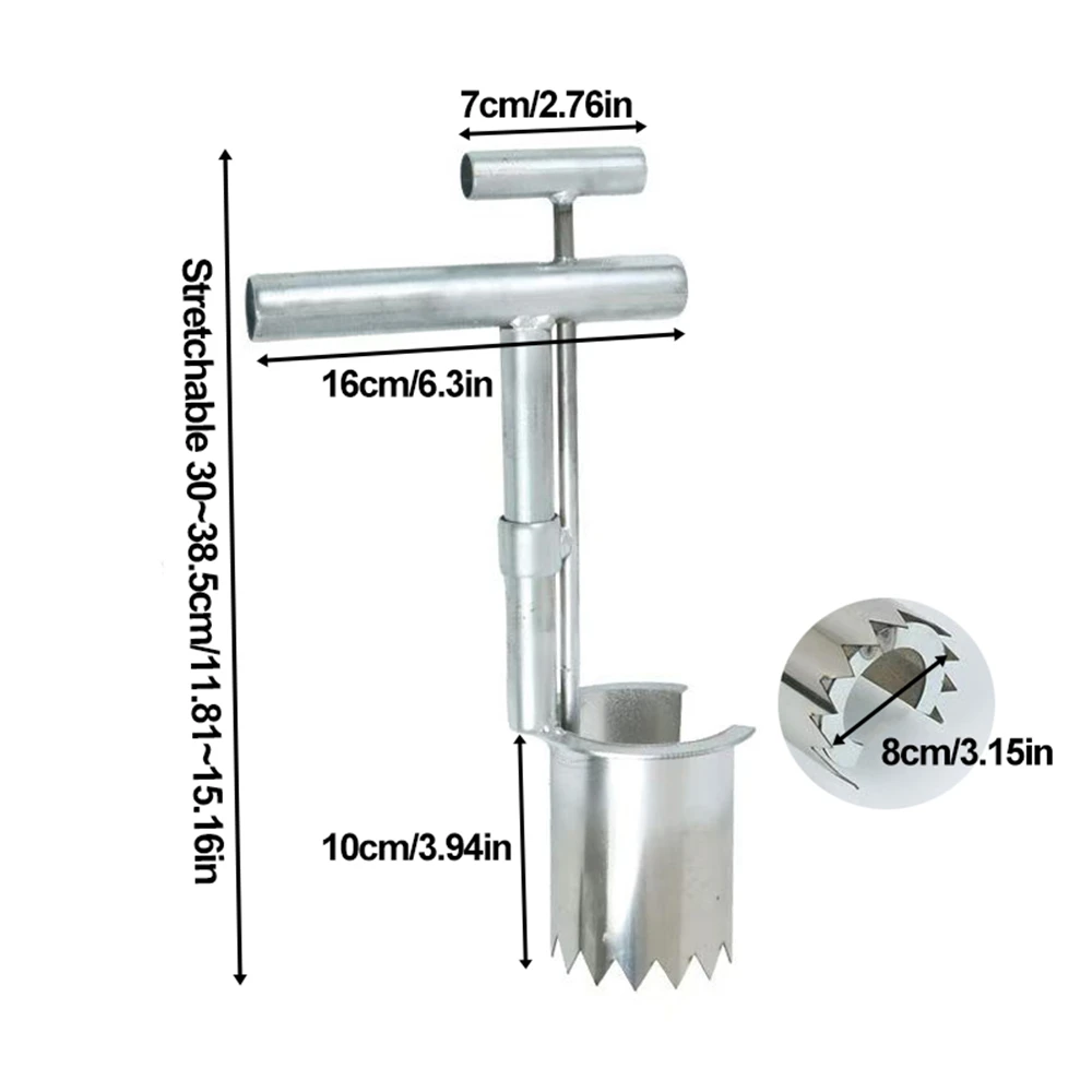 Upgraded Gardening Agricultural Seedling Tube Transplanter Garden Handheld Planting Machine Parts Flower Transplanting Extractor