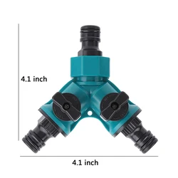 Dual - Outlet Garden Watering Valve with Switch (1 pack)