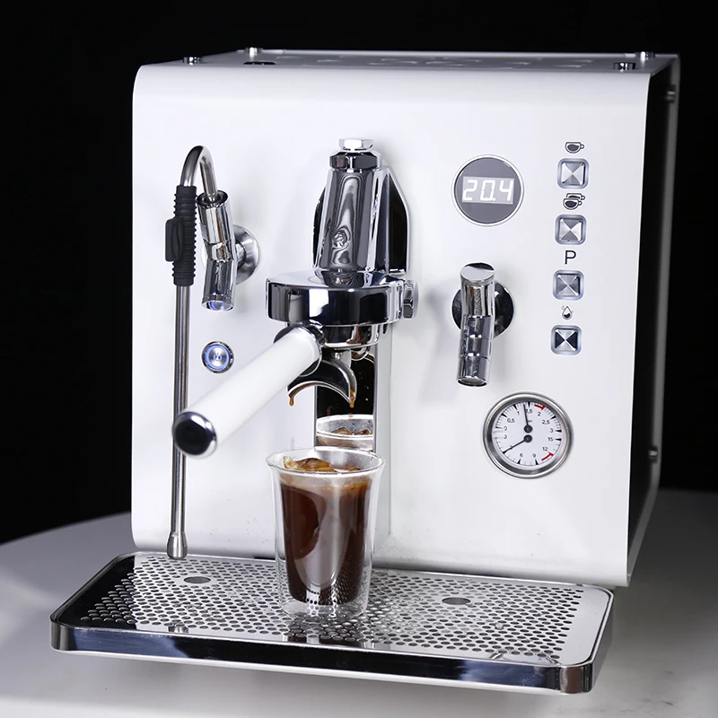 Coffee Machine Professional Commercial Multifunctional Espresso with E61 Business Brewing Head, Powder Press, Grinder Many Color 4