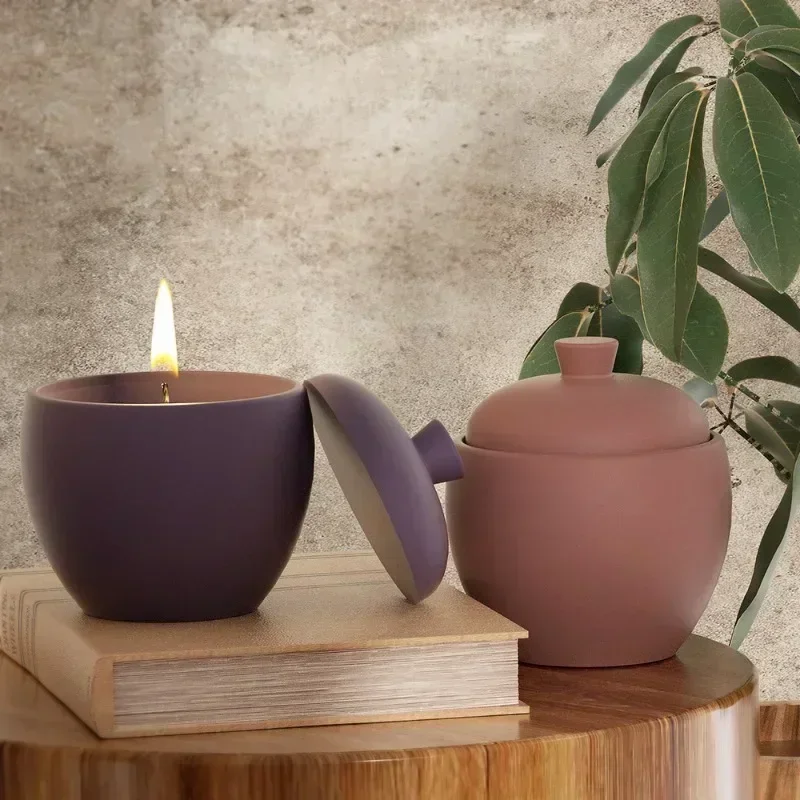 DIY Flower Pot Candle Holder Storage Box Resin Mould Pear-shaped Candle Cup Silicone Mould Crafts Home Decoration