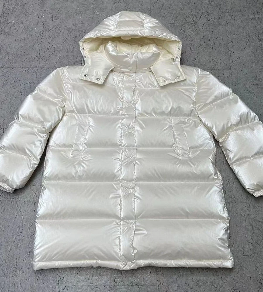 

Новинка 2022, женский пуховик средней длины и длины, Высококачественная прямая зимняя одежда, утепленный гусиный пух