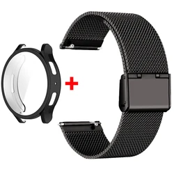 Stainless Steel Mesh Strap with TPU Soft Cover - Galaxy Watch 5 40mm (Black Black)