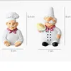Creative Self Adhesive Resin Cartoon Chef Plug Holder Power Cord Socket Hanger Organizer Wall Hanging HookKitchen Hooks Gadgets 2