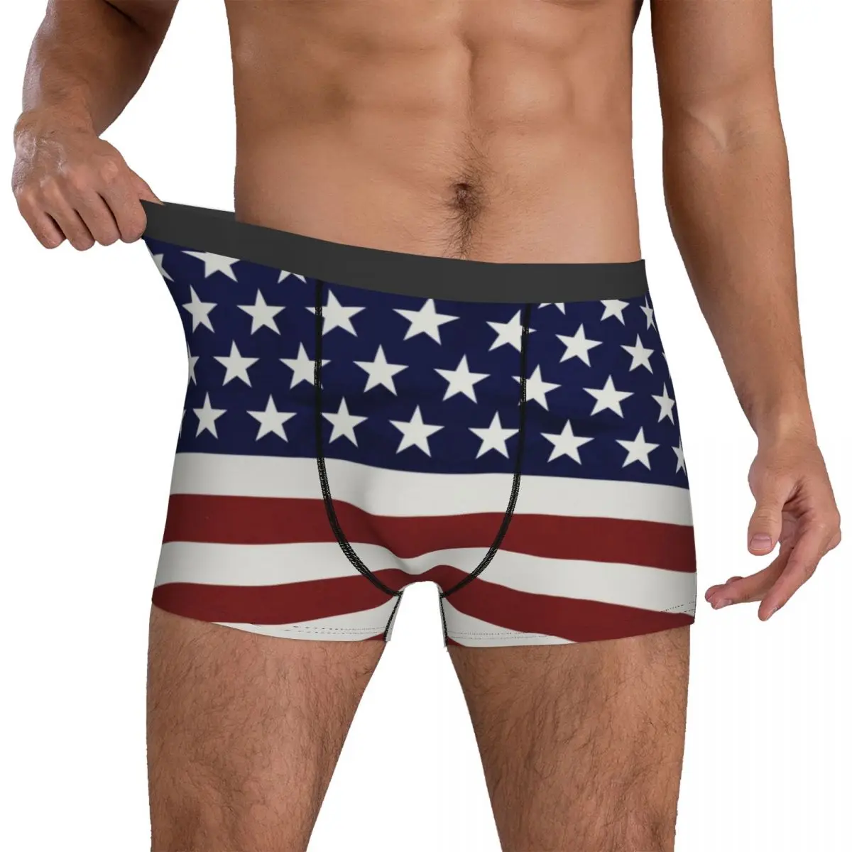 American Flag Mens Boxer Briefs Premium Underwear for Men Stylish