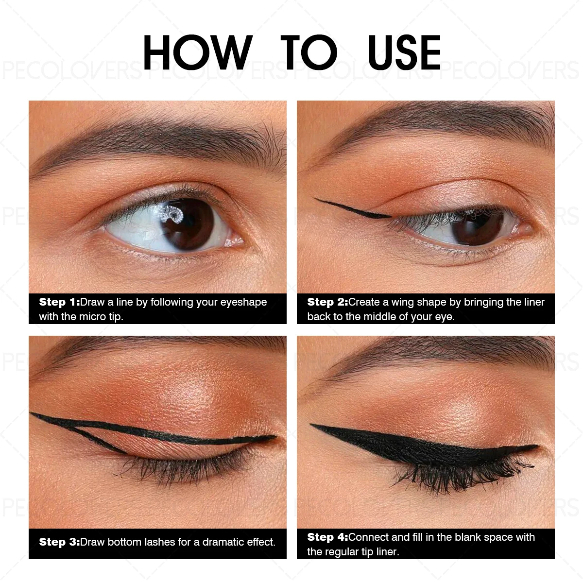 Eyeliner liquido matte waterproof a lunga durata e ultra sottile_voghion.com