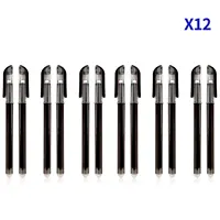 12PCS/SET Original Custom Smart Notebook Erasable Pen Ink 0.5mm Black gel pen Writing office supplies Kids Gift 1