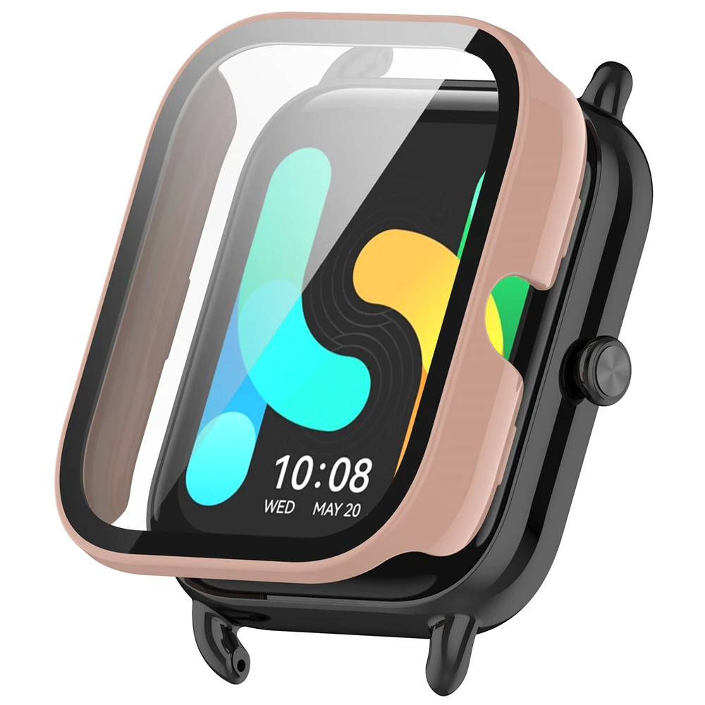 Durable One-Piece Watch Case with Tempered Glass Screen Protector