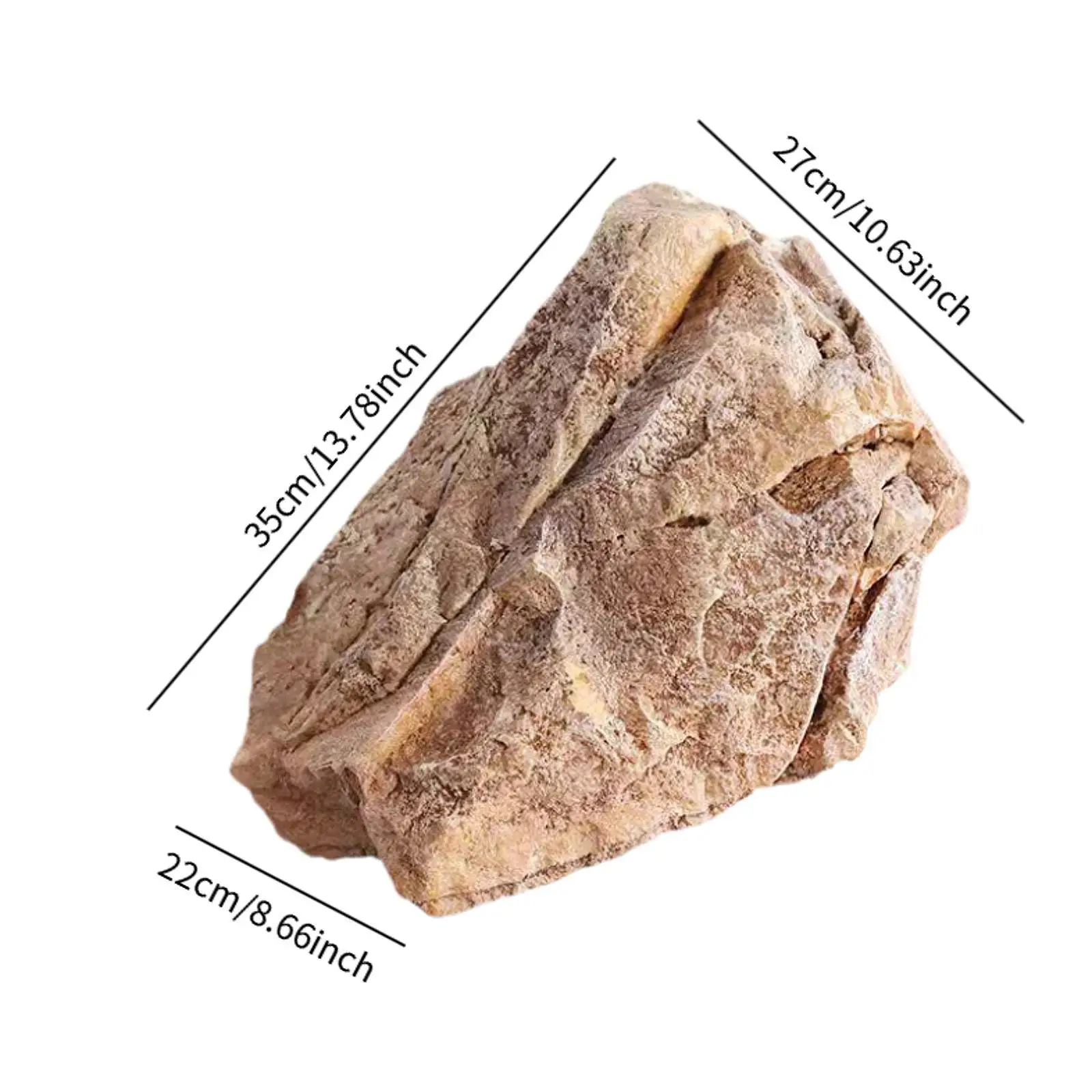 Artificial Rock Lightweight Versatile PU Sandstone Landscape Realistic Natural Texture for Squares Yard Parks Stations Aquarium