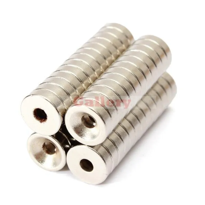 

150pcs Strong Ring Magnet D 10*3mm Countersunk Hole:3mm Rare Earth Neodymium