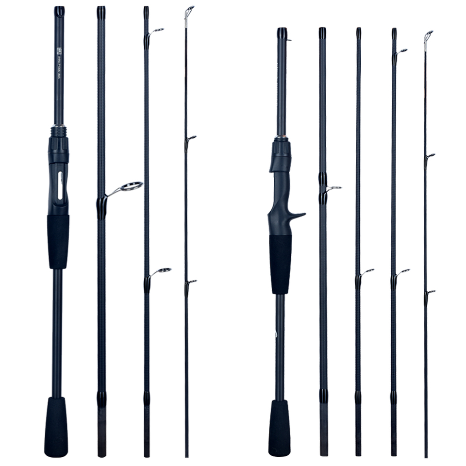 FLENHAI Spinning Baitcasting Travel Carbon Mini Fishing Rods 1.8~2.4m Casting Weight 5-30g M Fast Lure Goods For PHISHGER Pole