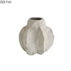 Creative Irregular Ceramic Vase Retro Flower Pots Desk Decoration Artificial Flower Floral Arrangement Room Aesthetic Decor 6