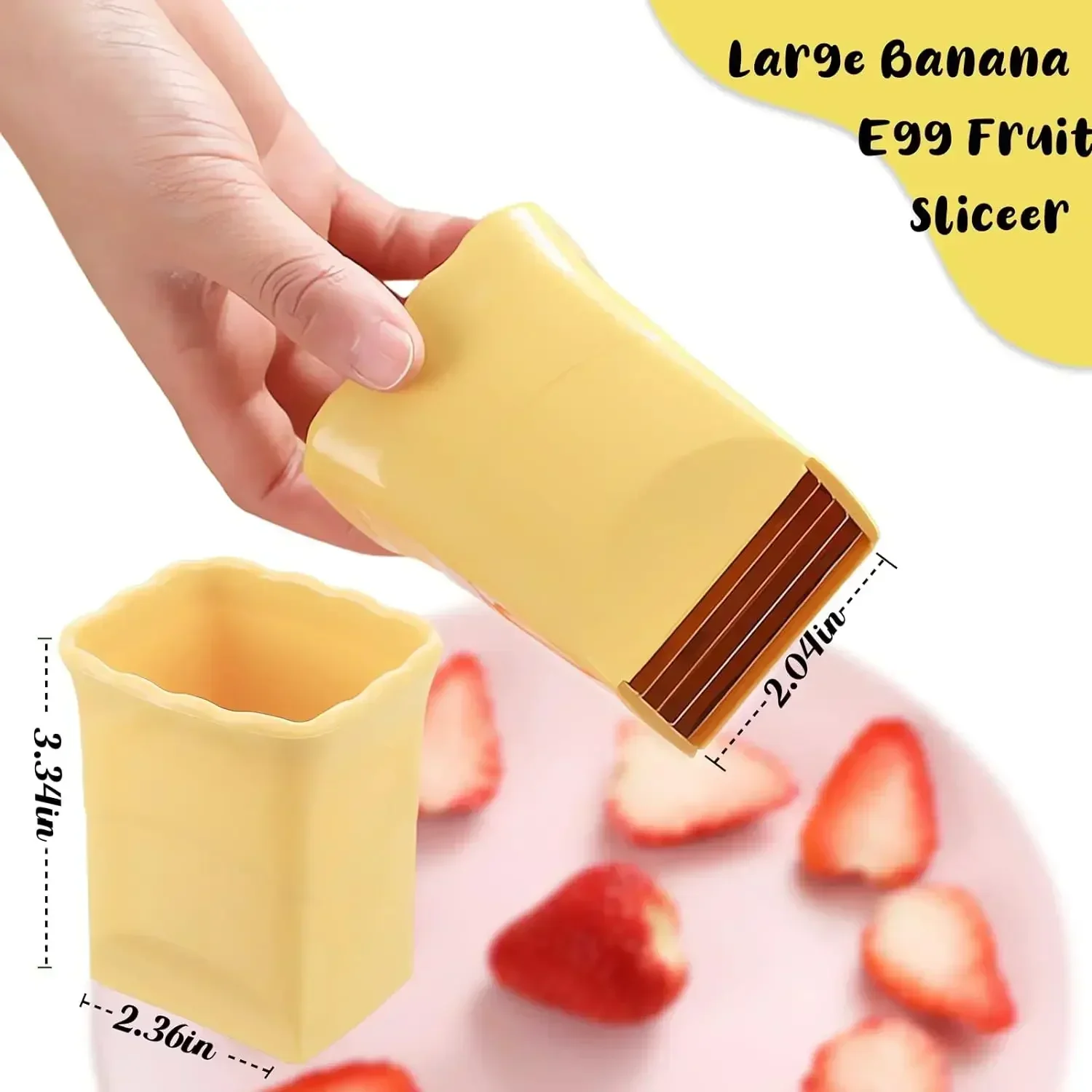 Fruit Cup Slicers Strawberry Banana Cutter Multifunctional Stainless Steel Fruits Press Cutting Tool Manual Kitchen Gadgets