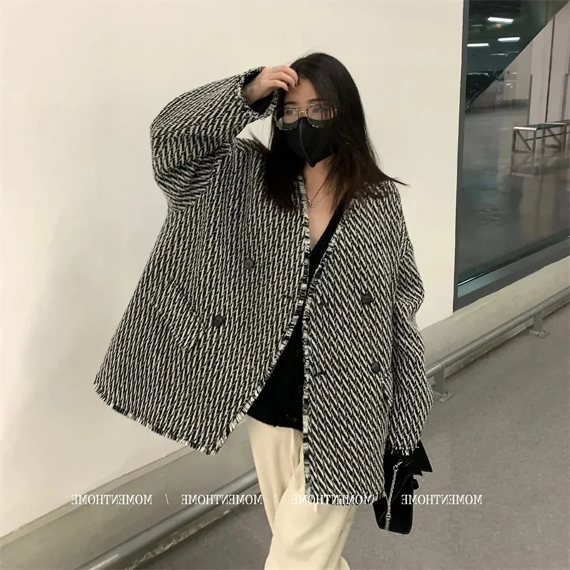 piccolo-cappotto-di-lana-profumato-femminile-grasso-mm2-300-catties-2023-autunno-inverno-cappotto-scozzese-a-spina-di-pesce-doppiopetto-allentato-pendolare