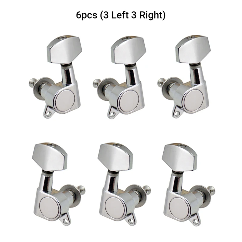 6pcs Sealed Guitar String Pegs Locking Tuners 3L3R Tuning Pegs String Tuners Electric Acoustic Guitar Tuner musical instruments accessories guitar tuner guitar parts