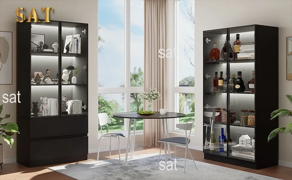 # Шкаф-витрина для горячих продаж со светодиодной подсветкой, набор из ...
