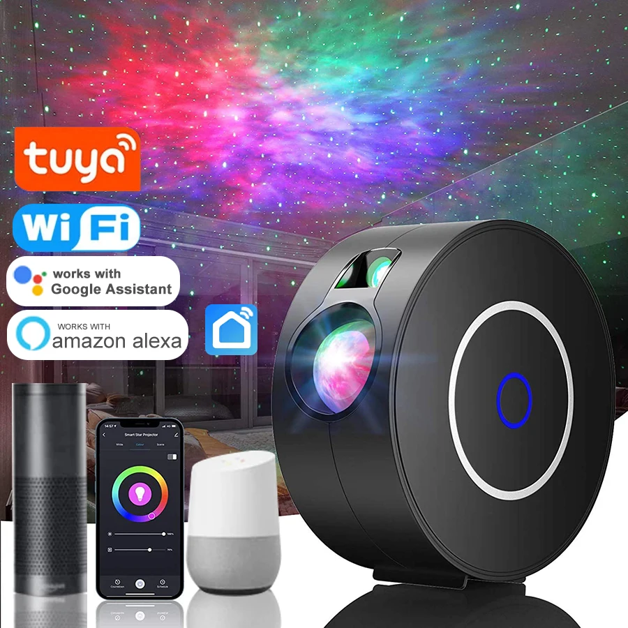 Tuya WiFi Smart Aurora Galaxy gwiezdny projektor za $31.11 / ~125zł