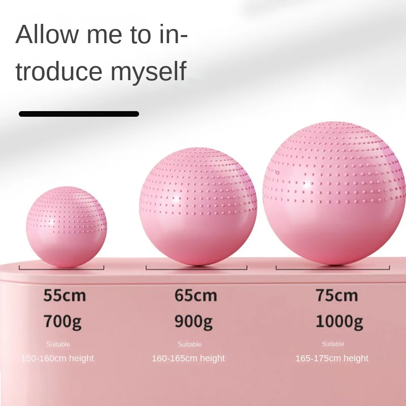 Thickened PVC Yoga Ball Explosion-Proof Sports Home Gym Baby Pregnant Midwifery