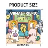 Animated Cute Animals Coloring Book: A Picture Book Adventure Featuring a Group of Friends 2