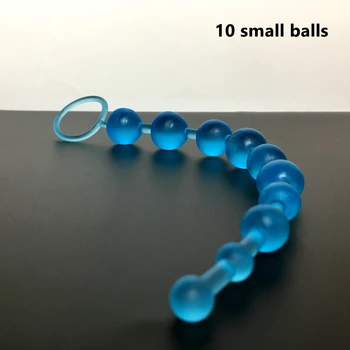 2021 New Soft Rubber Anal Plug Beads Long Orgasm Vagina Clit Pull Ring Ball Butt Toys Stimulator Sex Toys For Adults Women 1