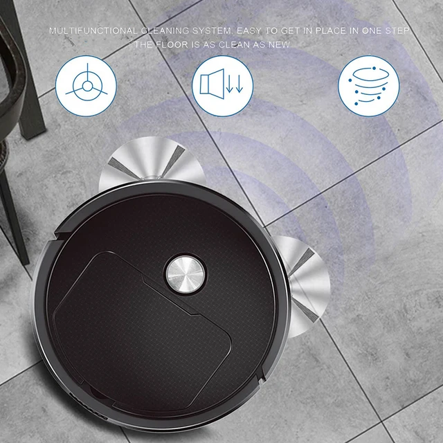 3 In 1 Smart Sweeping Robot Home Mini Sweeper Sweeping and Vacuuming Wireless Vacuum Cleaner Sweeping Robots For Home Use 2