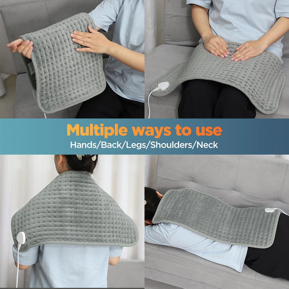 10 Level 4 Mode Timer Electric Heating Pad Blanket Heating Pad For Shoulder Neck Back Spine Leg Winter Warm