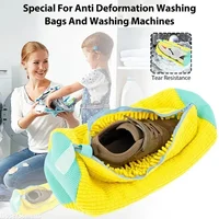 Shoe Cleaning Bag Shoe Washing Bag for Washing Machine Laundry Bags for Shoes Fluffy Fiber 360° Cleaning Reusable Washer Shoebag 2