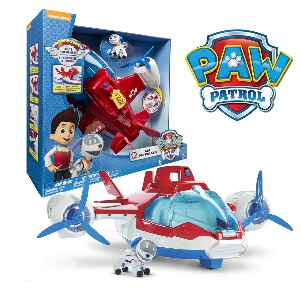 Spin Master Original Music Rescue Aircraft Toy Air Patroller Paw Patrol Abs Action Figures Giocattoli Per Bambini Per Bambini Regali Di Compleanno