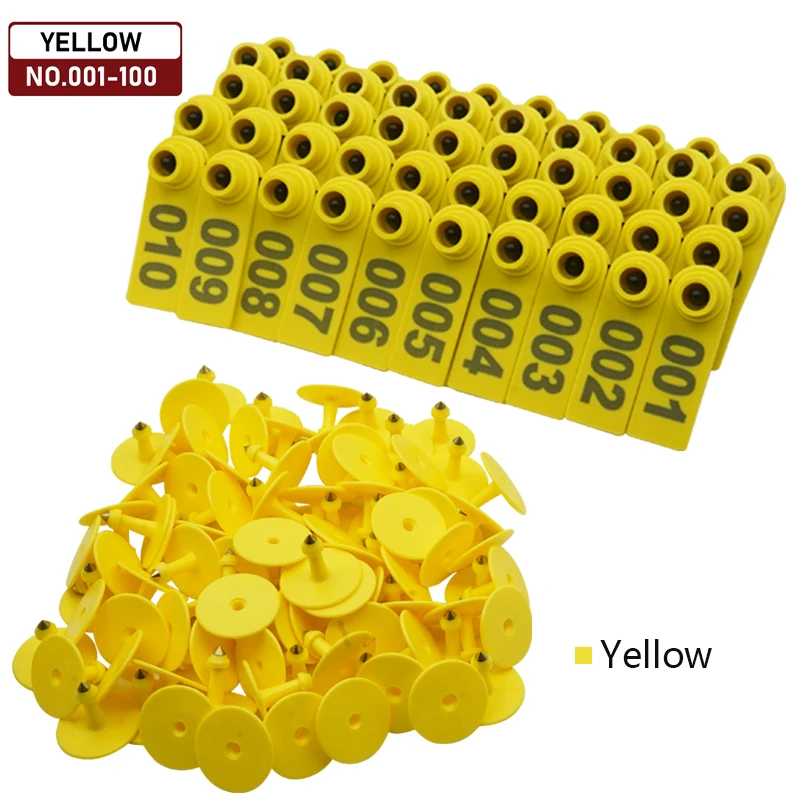 Yellow ear tag