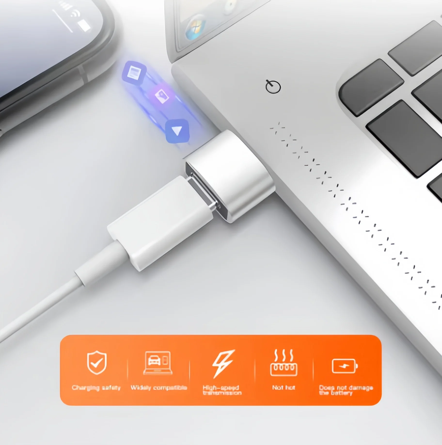USB-C OTG 어댑터 USB USB-C(남성) - 마이크로 USB Type-C(여성) USBC OTG 커넥터