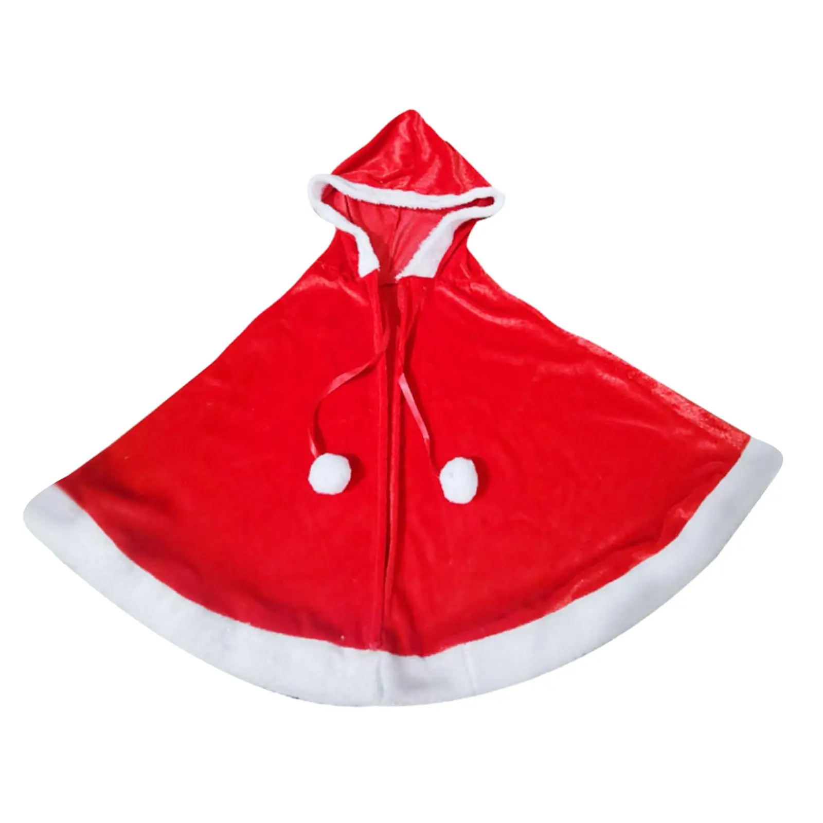 

Christmas Shawl Cloak Cape Santa Cloak Shawl Girls Santa Claus Cape Robe for Role Play Dress up Holiday Festival Themed Party