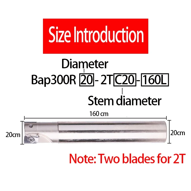 300R C20-20-120 CNC Indexable End Mill – APMT1135 Carbide Milling Cutter Bar for Roughing, Face & Shoulder Milling 4