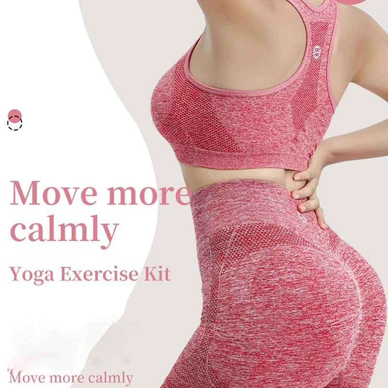 Seamless Gym Yoga Set Sports Bra & Shorts Snake Print