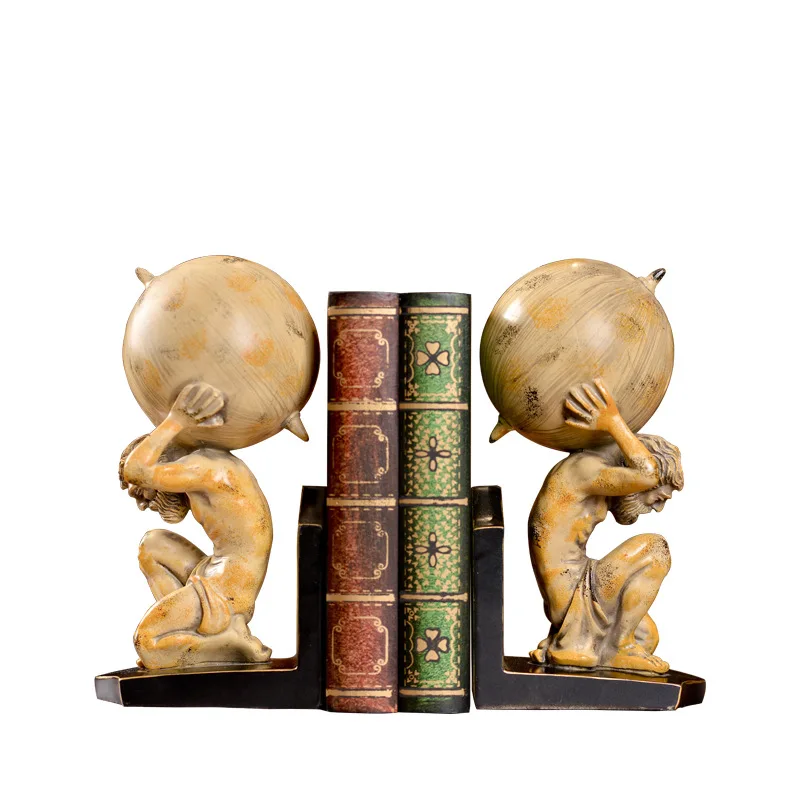 

American Style Rural Decoration Handicraft Figure Sculpture Office Resin Bookstall Home Furnishings Into The Shop Sculpture!